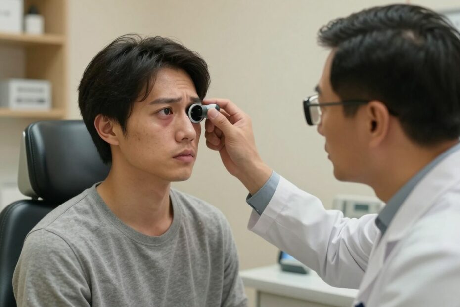 Uszkodzenie wzroku laserem objawy