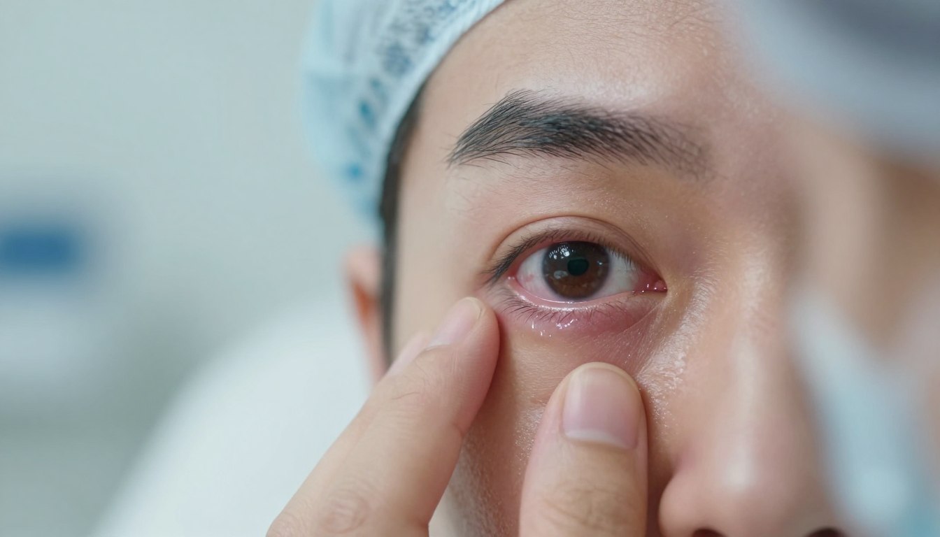 Dyskomfort w oku po operacji zaćmy