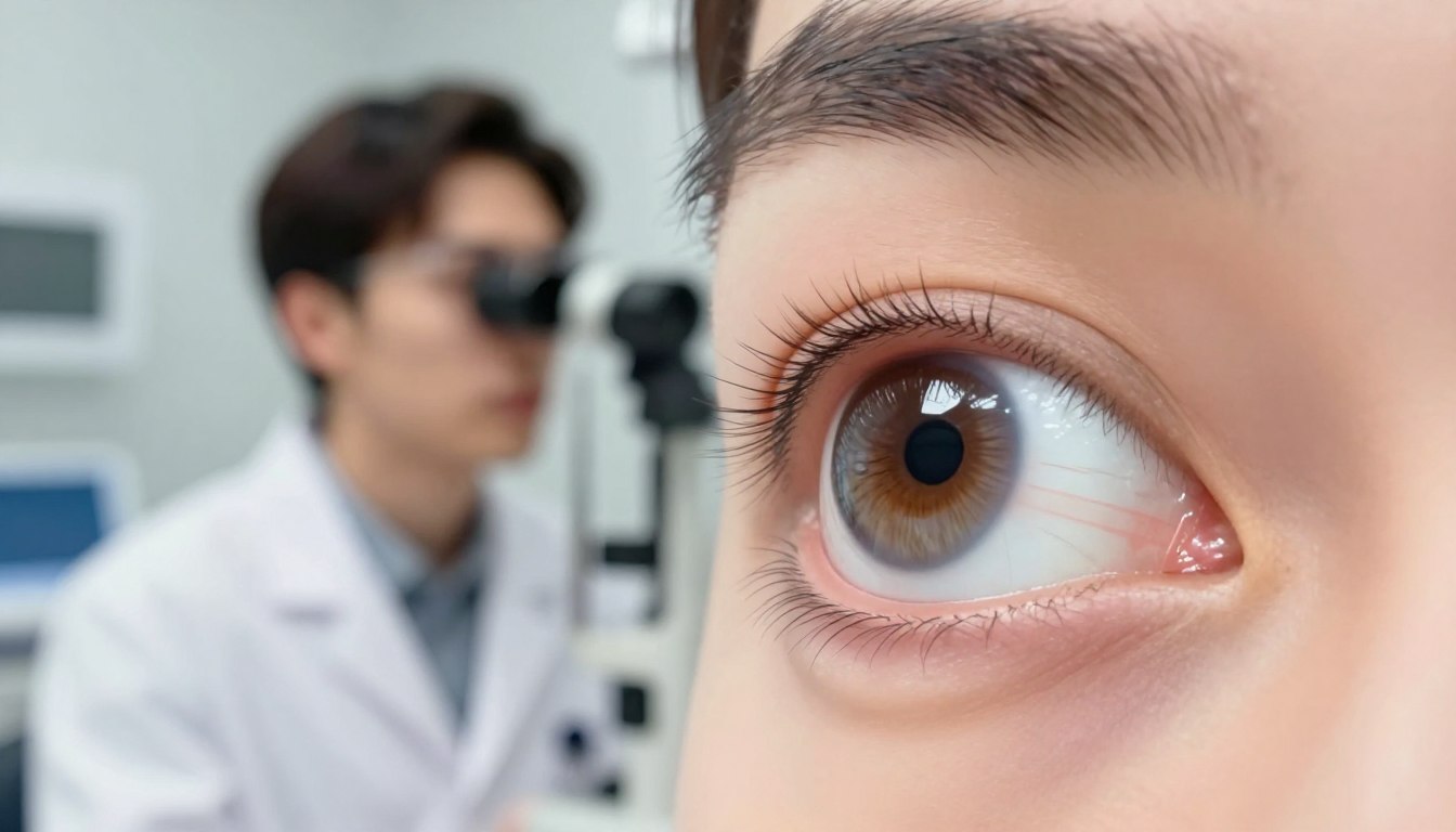 Jaskra pierwotna z zamkniętym kątem przesączania