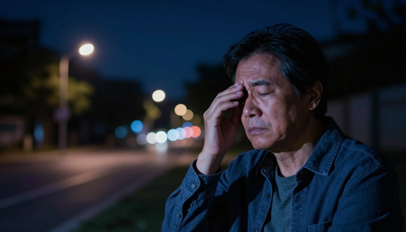 Jaskra widzenie w nocy